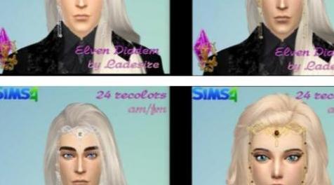 模拟人生4MOD 精灵垂帘头饰