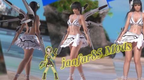 死或生5MOD Alisa Bikini White For Kasumi