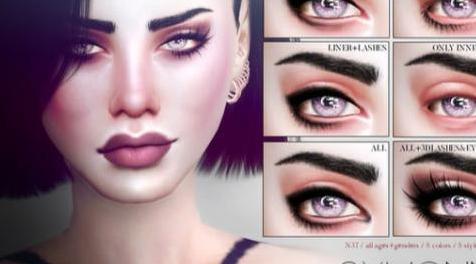 模拟人生4MOD Symonne Eyeliner N37-男女眼线