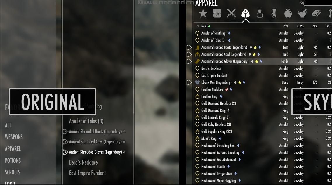 上古卷轴5：重置版MOD SkyUI