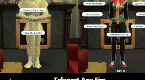 模拟人生4MOD 模拟市民传送器！