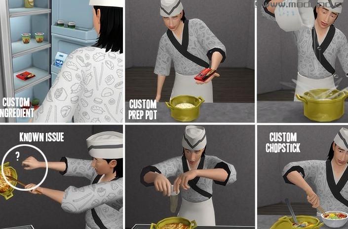 模拟人生4MOD 烹饪MOD！亲手制作各种自定义美食！