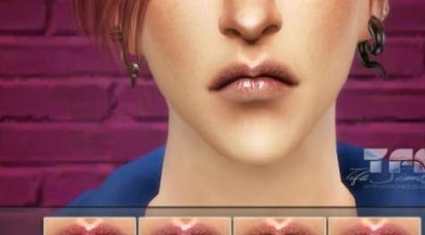 模拟人生4MOD S4_Lip N20_MF 男士唇彩