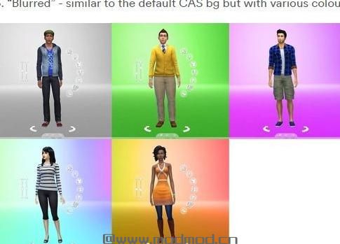 模拟人生4MOD 模拟人生4替换CAS背景