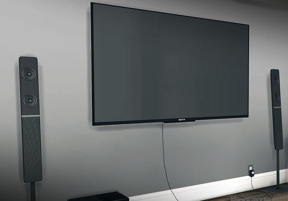 模拟人生4MOD Sony KDL50W800B Wall Mounted TV