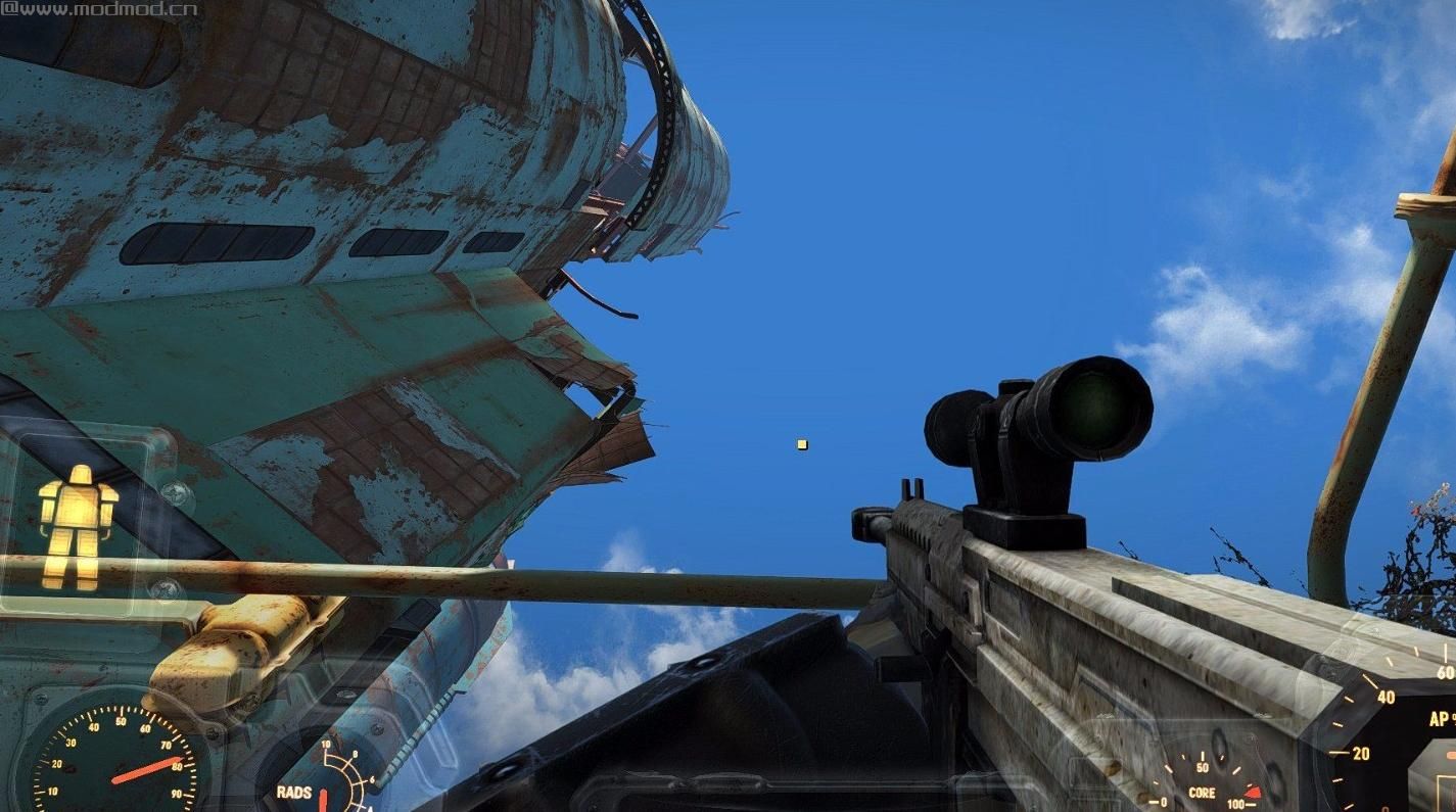 辐射4MOD 替换原版十字准星为圆点