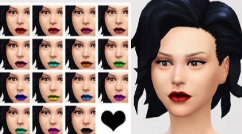 模拟人生4MOD lightsxxx的第一款非替换唇彩