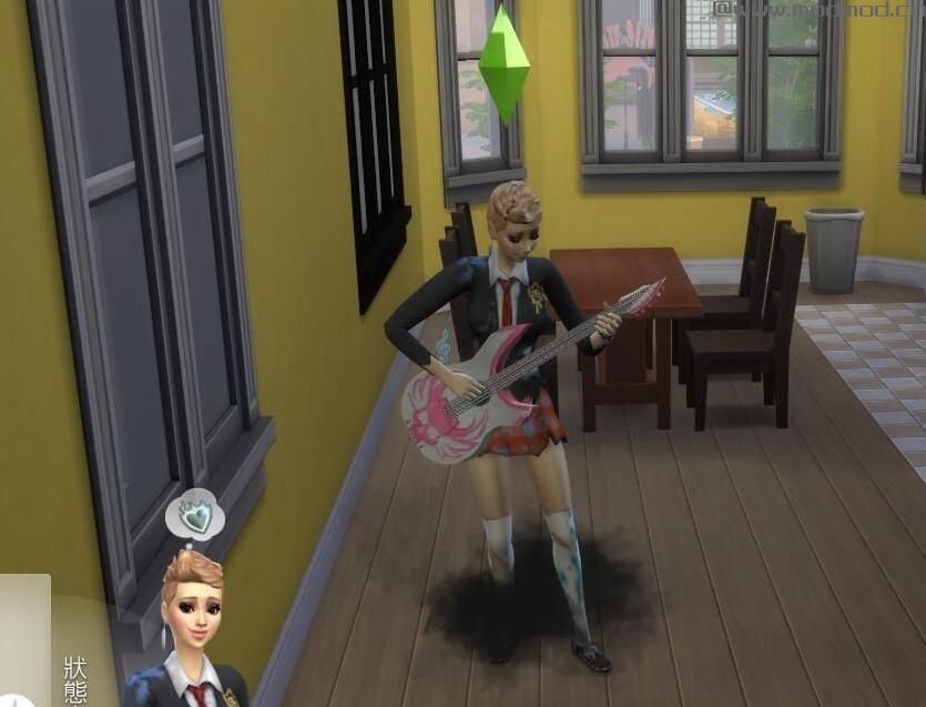 模拟人生4MOD 原版游戏就自带的&ldquo;死神的恐怖吉他&rdquo;