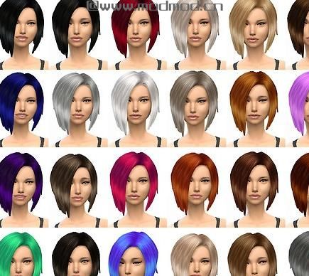模拟人生4MOD missparaply重做贴图的女性短发