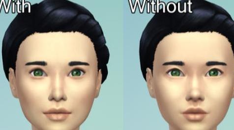 模拟人生4MOD 一款面部非替换皮肤 By Plumb-Bomb