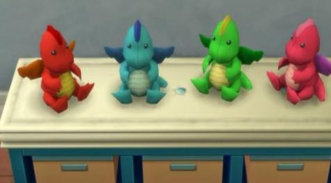 模拟人生4MOD 小龙, x4种颜色