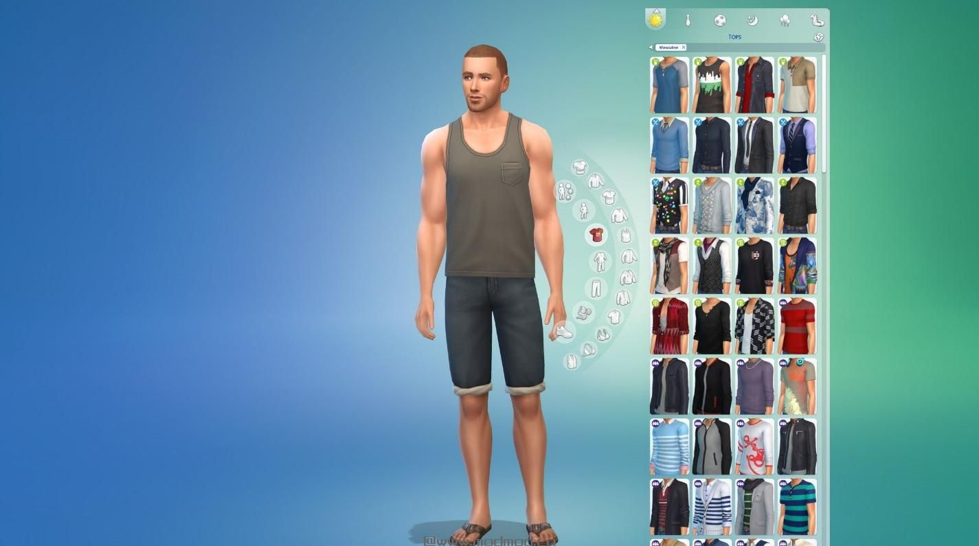 模拟人生4MOD  CAS功能 让你的候选列表变为4列