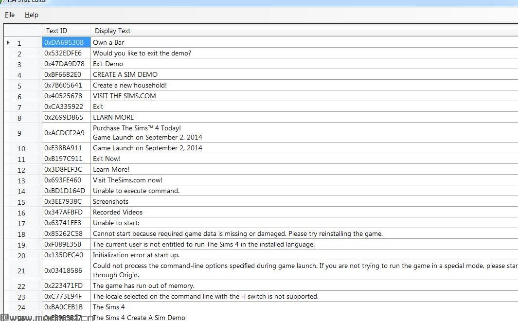 模拟人生4MOD TS4 STBL Editor｜模拟市民4 STBL编辑器