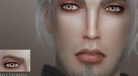 模拟人生4MOD Byron 男士眉毛