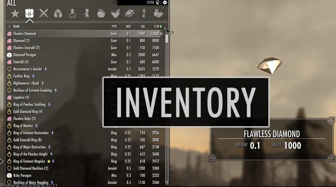 上古卷轴5：重置版MOD SkyUI