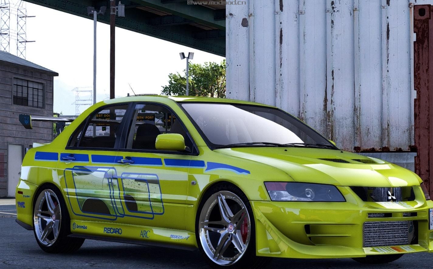 侠盗猎车手5MOD Mitsubishi Lancer Evolution 2Fast 2Furious