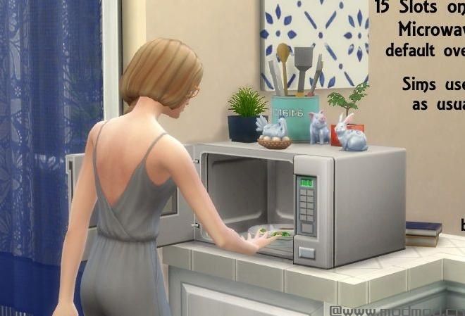 模拟人生4MOD 微波炉上可放杂物MOD