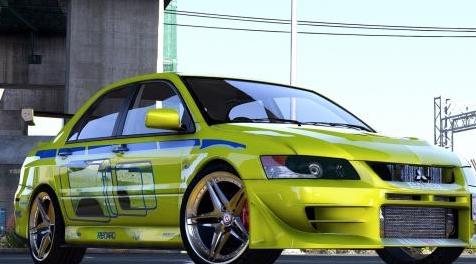 侠盗猎车手5MOD Mitsubishi Lancer Evolution 2Fast 2Furious