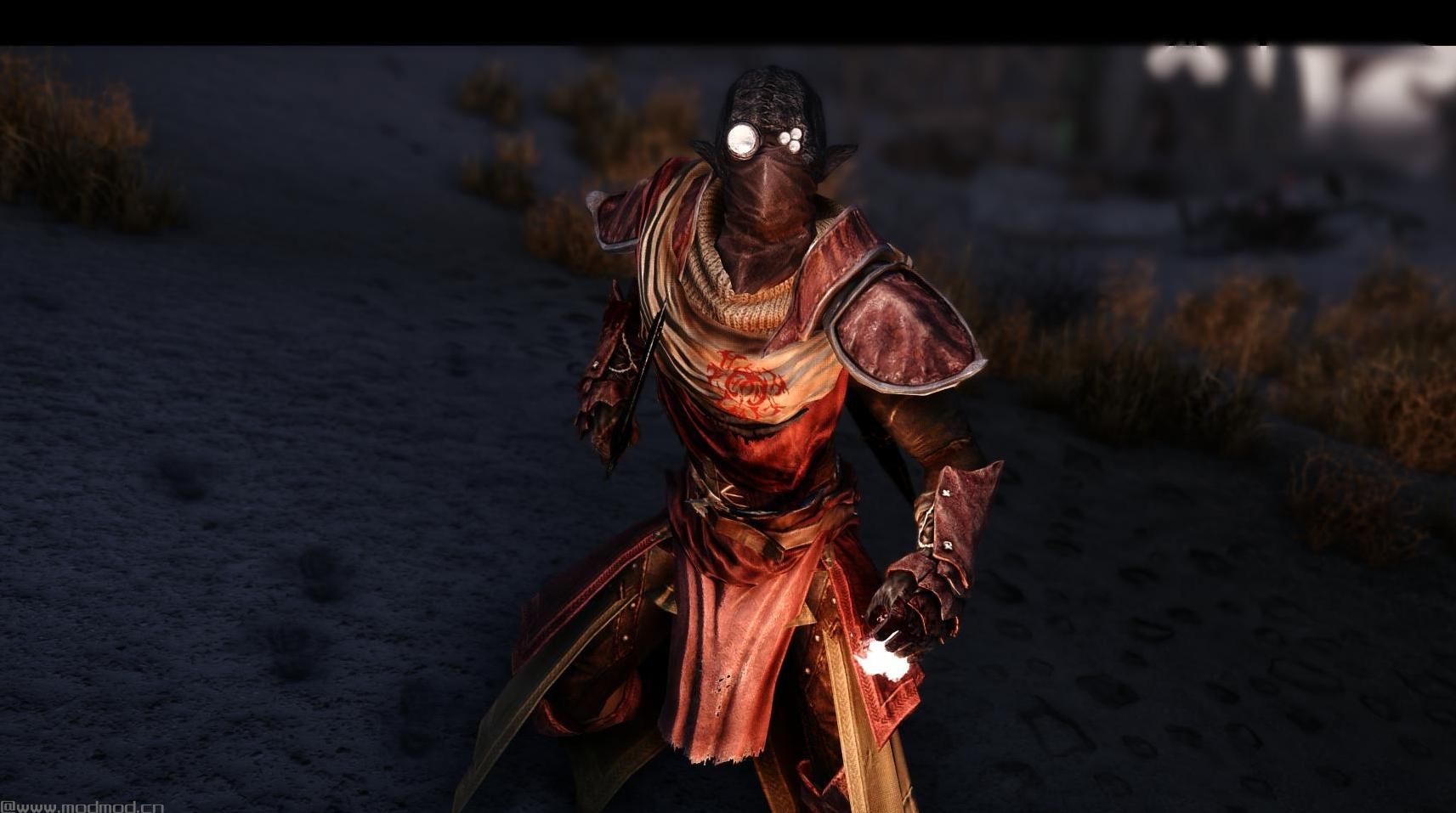 上古卷轴5：重置版MOD 经典Morrowind Morag Tong盔甲替换SSE