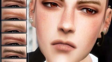模拟人生4MOD [Tifa]S4_Eyebrow N8_MF 眉毛