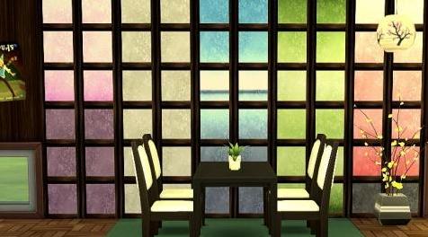 模拟人生4MOD 落地不透明彩窗