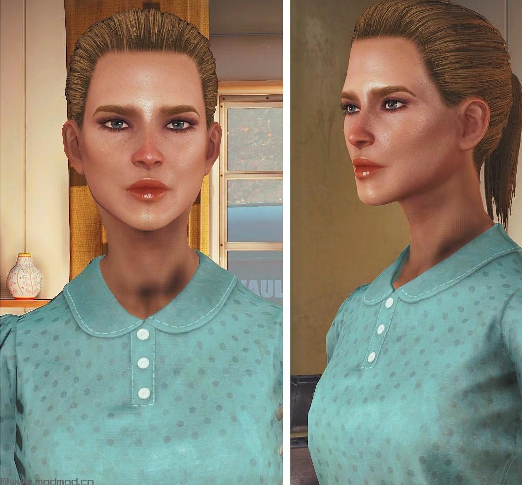辐射4MOD  552-年轻的面部材质&mdash;&mdash;Young Female Face Texture