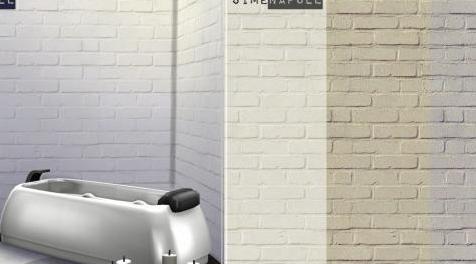 模拟人生4MOD 亮色砖壁纸