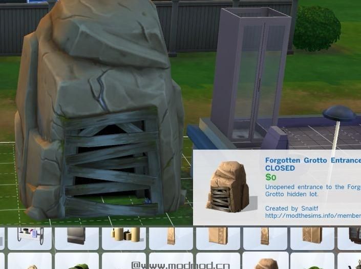 模拟人生4MOD 把直通隐藏地图的入口买回家！安在自家后家园！！不用升技能答问题解锁了