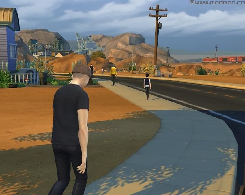 模拟人生4MOD 远景不再高强度虚化，可以看得到远处啦