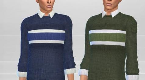 模拟人生4MOD Male Shirt 男衬衫