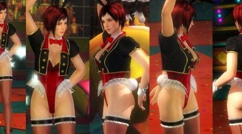 死或生5MOD Mila red highcut leg bunny