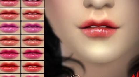 模拟人生4MOD Milky Gloss 开口唇彩