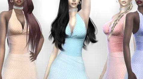 模拟人生4MOD eines dress 女性衣服