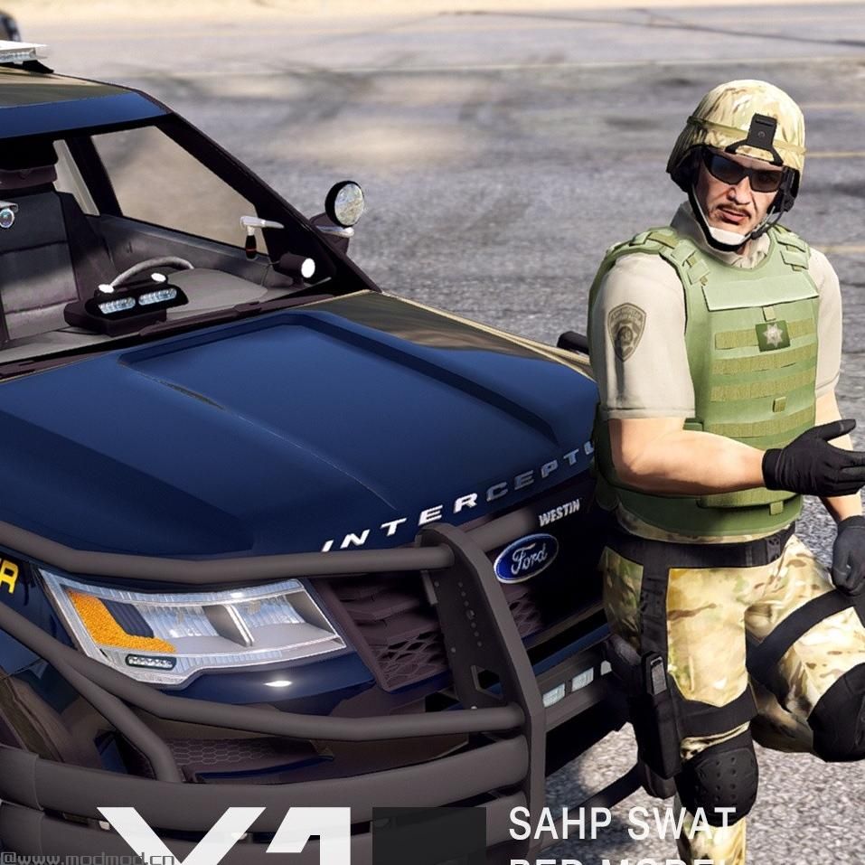 侠盗猎车手5MOD SAHP SWAT Ped模型