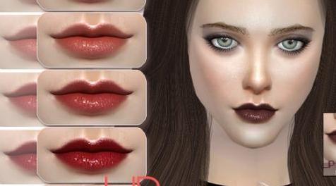 模拟人生4MOD S-Club WM ts4 Lipgloss 201705-唇膏