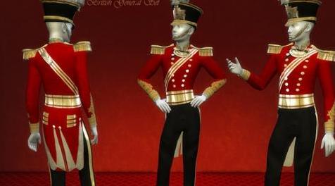 模拟人生4MOD Bruxel - British General Set 英国将军服饰