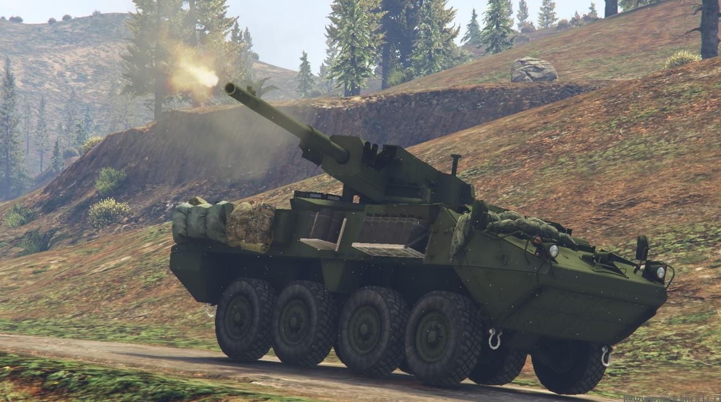 侠盗猎车手5MOD M1128 Stryker移动火炮系统