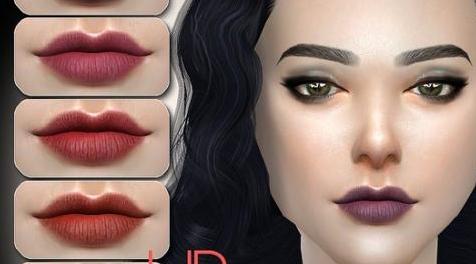 模拟人生4MOD S-Club WM ts4 Lipstick 201702-口红