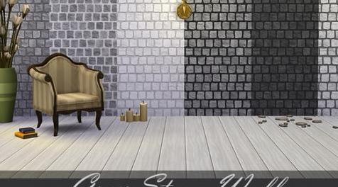 模拟人生4MOD Grey Stone Wall
