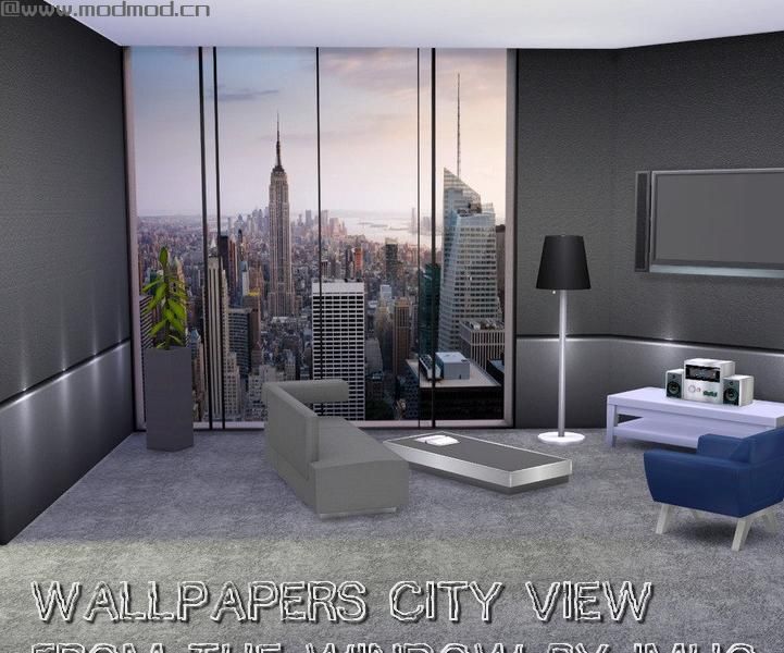 模拟人生4MOD 城市外景壁纸