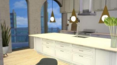 模拟人生4MOD 平面三角吊灯