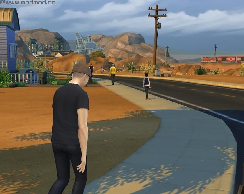 模拟人生4MOD 解除远景迷雾 模糊远景变清晰