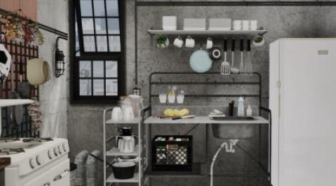 模拟人生4MOD [dreamteamsims] MarcusSims91 Sunnersta Kitchen-厨房家具