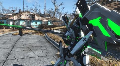辐射4MOD 强迫zheng改高达&ldquo;NX-6阿瓦隆高达&rdquo;动力甲