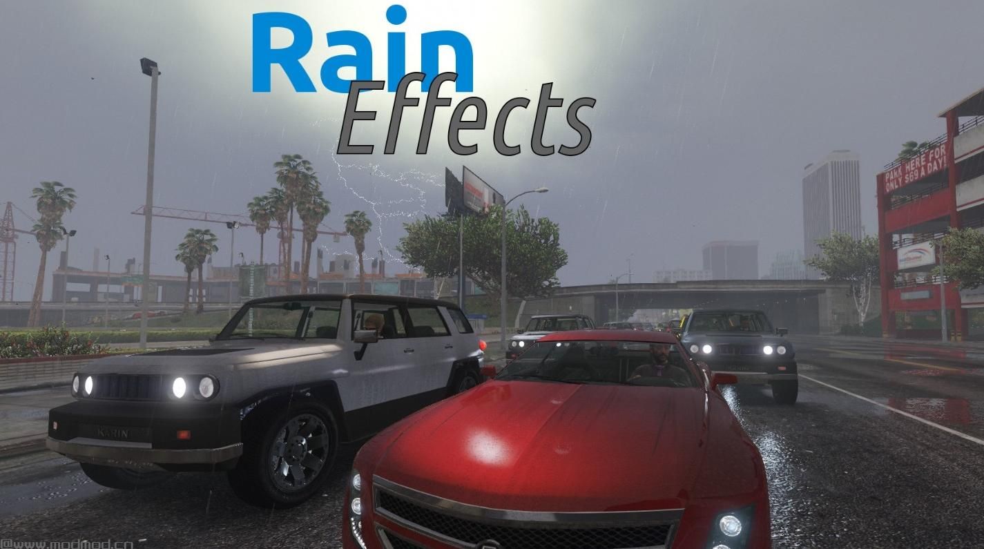 侠盗猎车手5MOD  Rain Effects - Enhancement Script