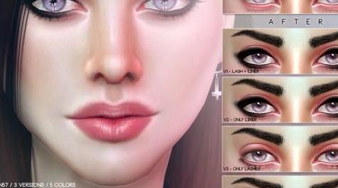 模拟人生4MOD Feline 眼线睫毛