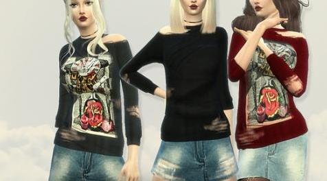 模拟人生4MOD Gothic Wonderland Set 哥特式衣服