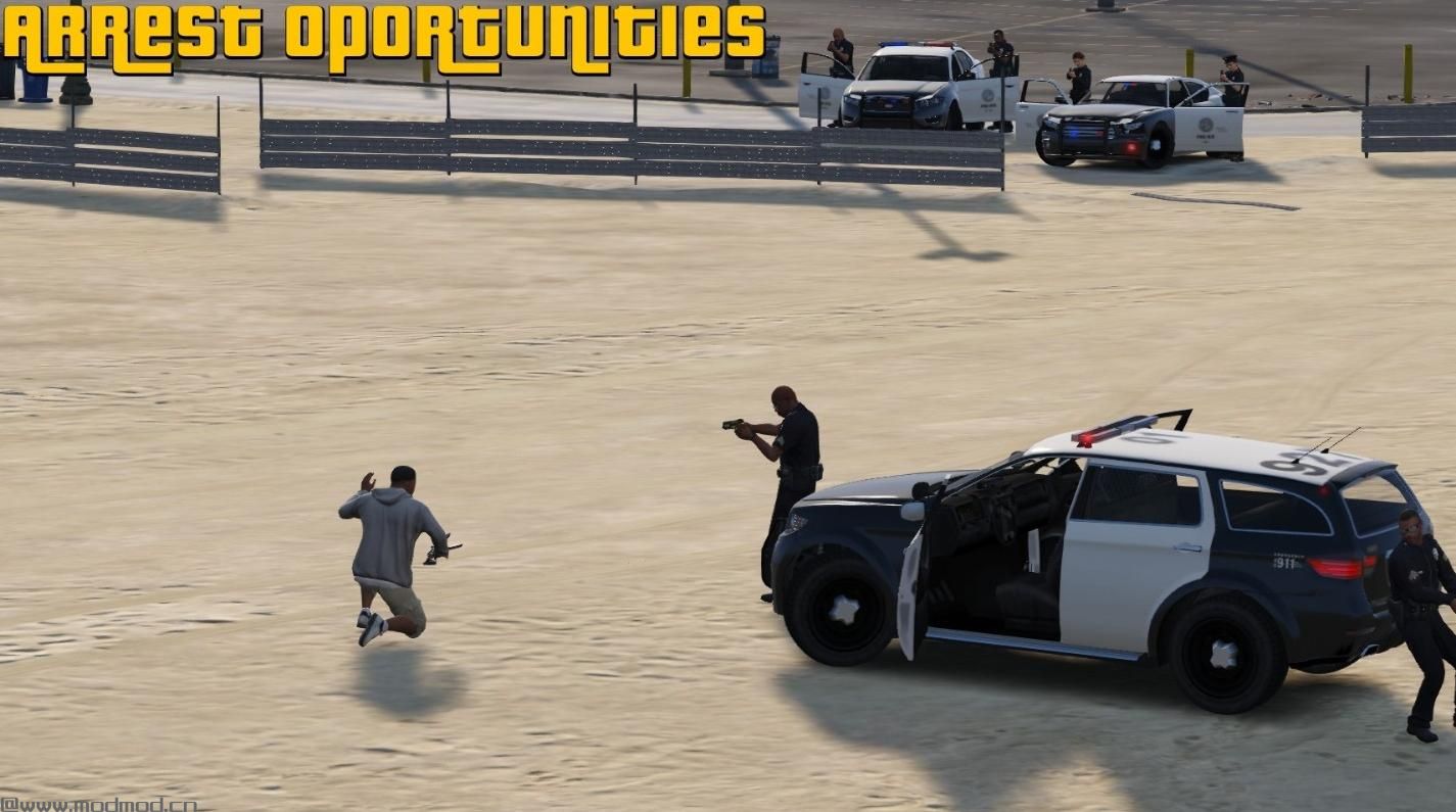 侠盗猎车手5MOD 更好的追逐+逮捕令