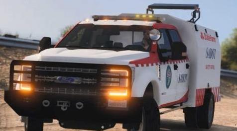 侠盗猎车手5MOD San Andreas DOT State Farm 2017 F450 Superduty货车