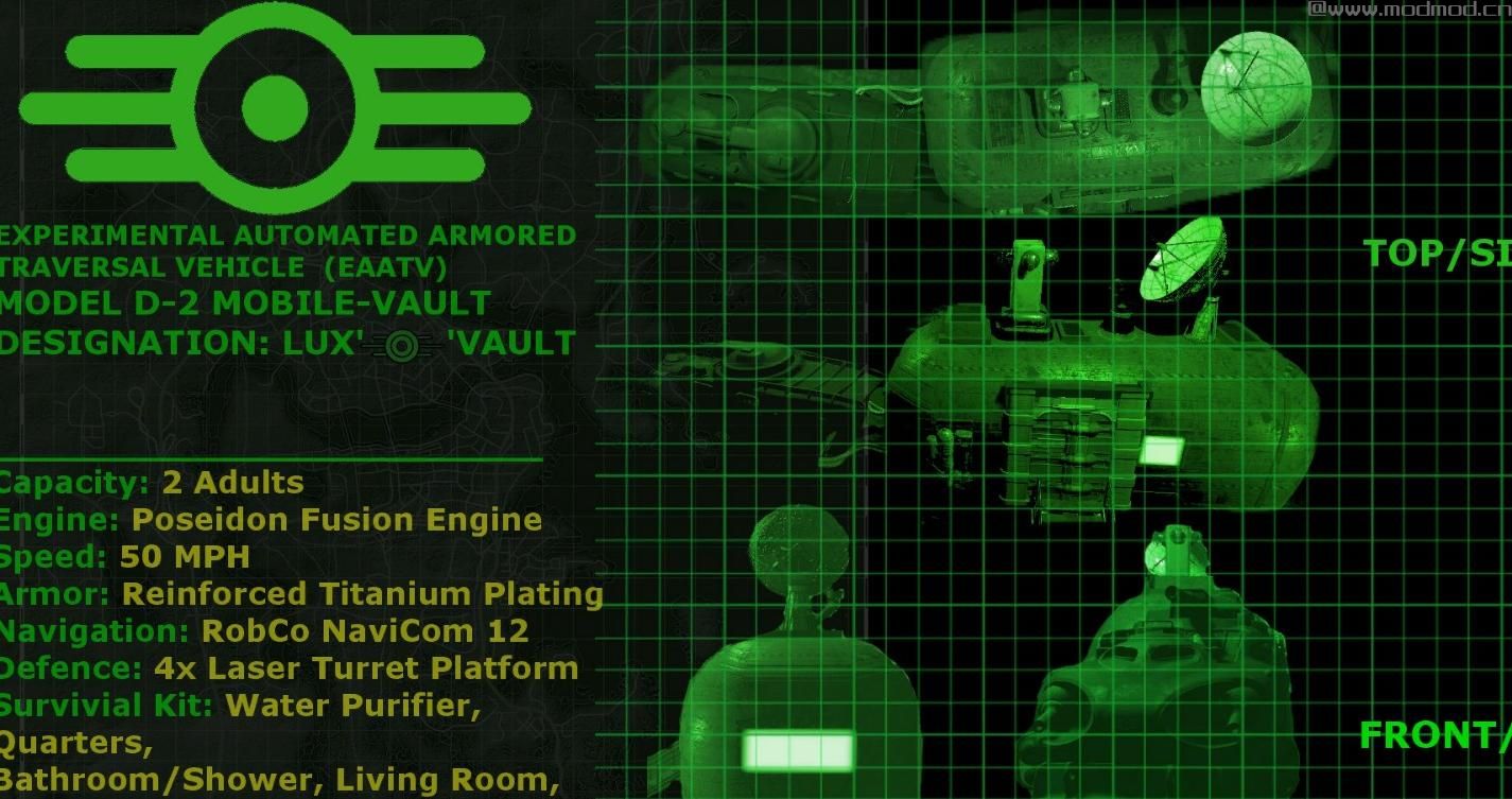 辐射4MOD Lux&rsquo;O&rsquo;Home-v1.2-拖车避难所